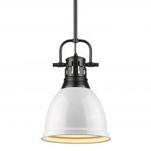  3604-S BLK-WH - Small Pendant with Rod